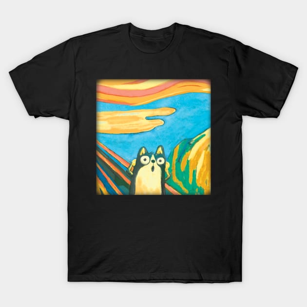 The Cat Scream T-Shirt by Idea house